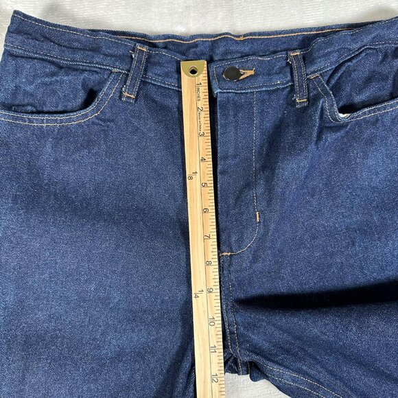 CALPIA Jeans Men Size W34 L30 Reflective Visibility Safe 100% Cotton Made in USA - Picture 5 of 9